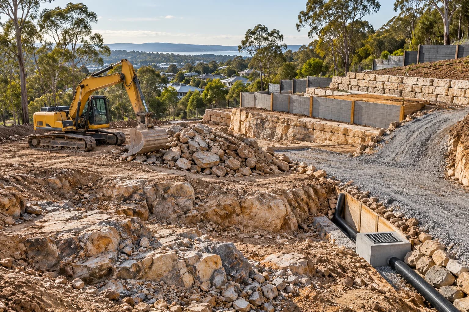 Difficult Site site works